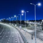 City Roadway Lighting at night