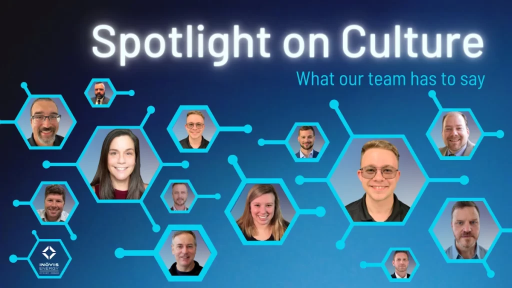 Spotlight on culture, Inovis employees and logo